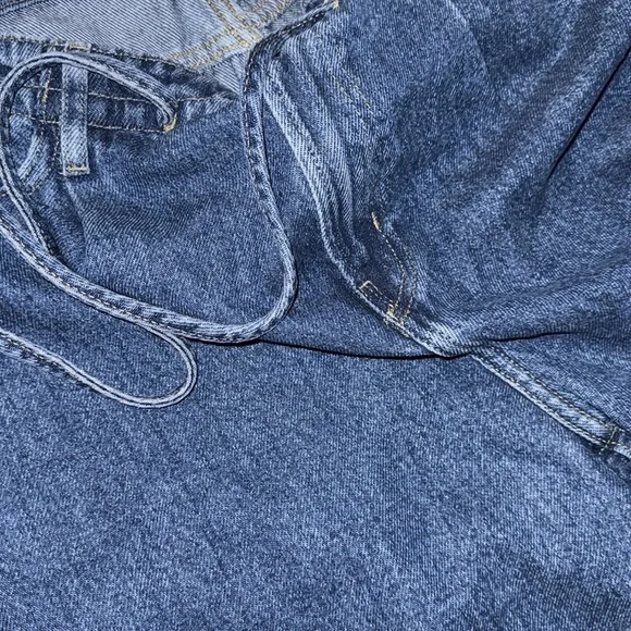 Frame Denim superdrape Drawstring Wide Leg Jean jogger in Ghost Blue Size 29 - Picture 3 of 5